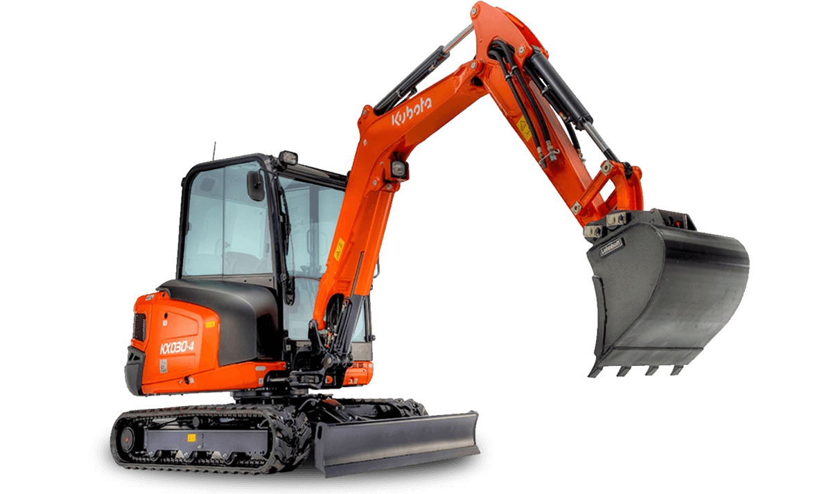 Mini track loader for excavation